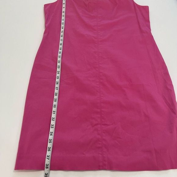 Lauren Ralph Lauren Women's Pink Back Zip Sleeveless Paneled Sheath Dress Sz 14 - Picture 14 of 14